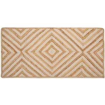 Bavlněný koberec 80 x 150 cm béžový PIRLI, 181965 (beliani_181965)