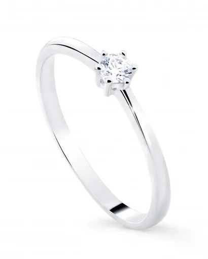 Cutie Jewellery Něžný prsten z bílého zlata Z8011-10-X-2 50 mm