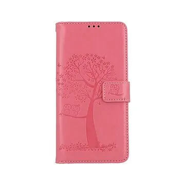 TopQ Pouzdro Samsung A13 knížkové Růžový strom sovičky 73819 (Sun-73819)