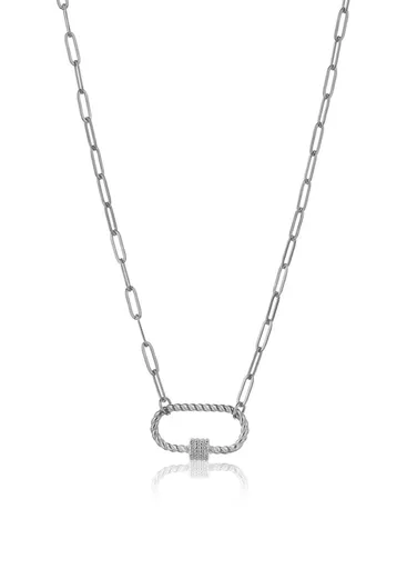 Marc Malone Originální ocelový náhrdelník Hailey Silver Necklace MCN23016S