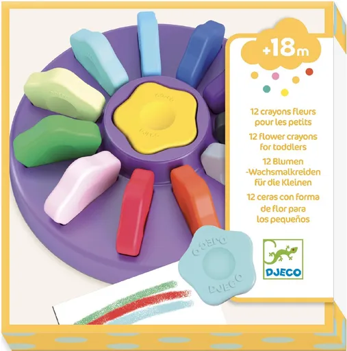 DJECO kytičkové, pro nejmenší, 12 barev (3070900090057)