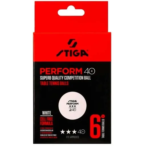 Stiga PERFORM 6-PACK Pingpongové míčky, bílá, velikost