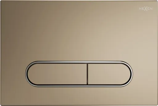 MEXEN Fenix 11 splachovací tlačítko, zlatá šampaň /kompatibilní s Geberit Sigma UP300 a UP320/ 601104