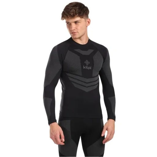 KILPI NATHAN Pánské bezešvé termoprádlo, černá, velikost