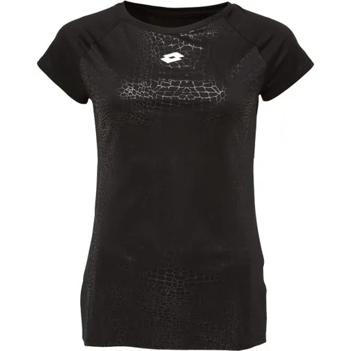 Lotto WORKOUT PURE TEE Dámské sportovní tričko, černá, velikost