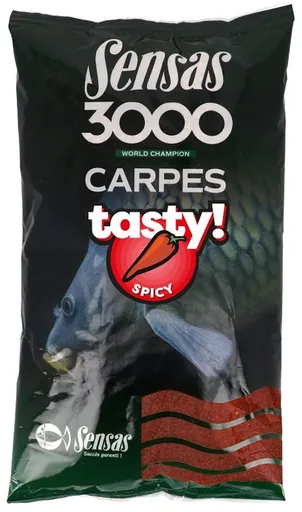 Sensas Krmítková směs 3000 Carp Tasty 1kg - koření Robin Red,Sensas Krmítková směs 3000 Carp Tasty 1kg - koření Robin Red