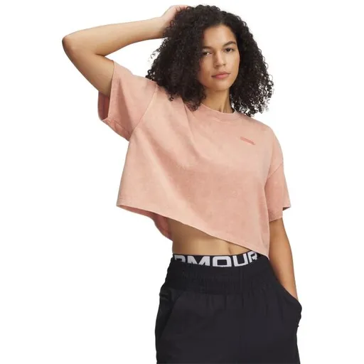 Under Armour HWT WASH Dámské tričko, růžová, velikost S