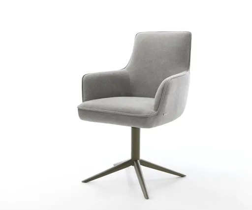 Jídelní židle Heira-Flex s područkami strukturovaná látka Měkký