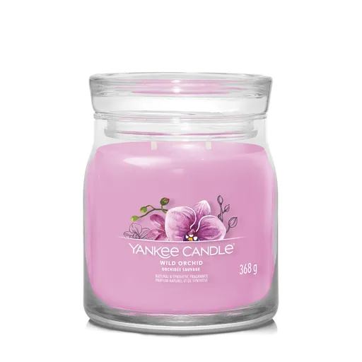 Yankee Candle Aromatická svíčka Signature sklo střední Wild Orchid 368 g