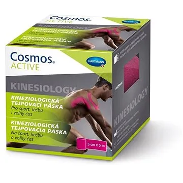 COSMOS® ACTIVE pružná samolepící tejpovací páska růžová 5 cm × 5 m (4260765460082)