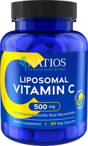 Natios Vitamin C Liposomální 500 mg 60 veganských kapslí