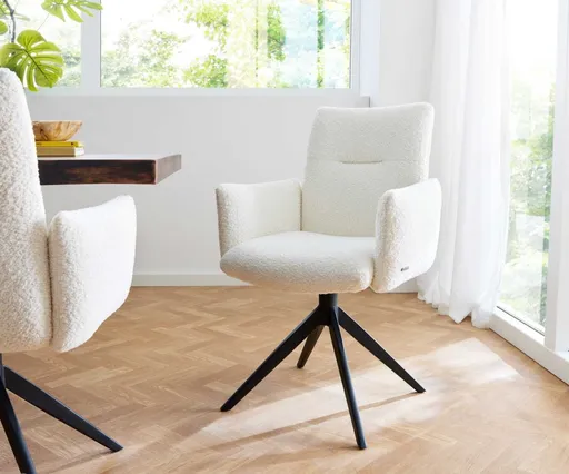 Otočná židle Jova-Flex s područkami křížová podnož široká kov