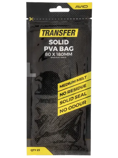 Avid carp pva sáčky transfer solid pva bag - large (80x180 mm)