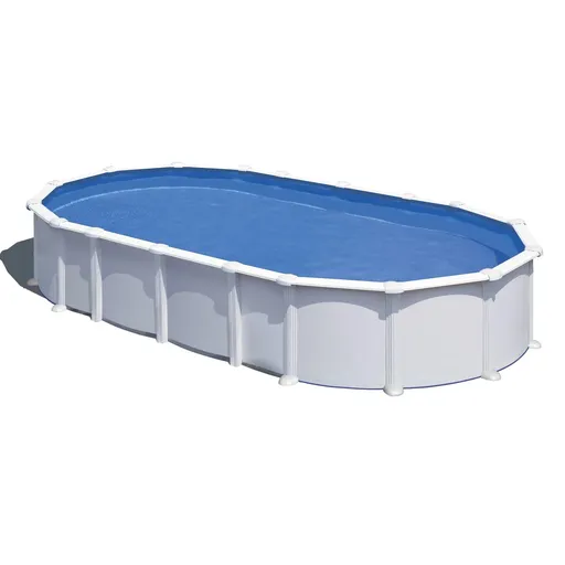 Planet Pool Nadzemní bazén s ocelovou stěnou Classic White/Blue 6,1 x 3,6 x 1,2 m 28914