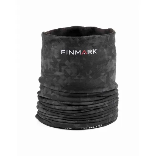 Finmark MULTIFUNCTIONAL SCARF WITH FLEECE Multifunkční šátek, černá, velikost
