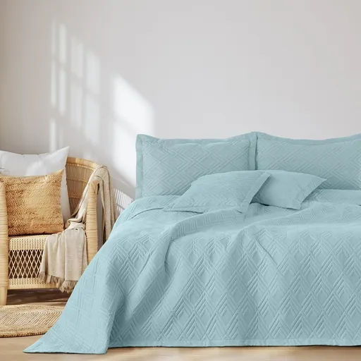 Restilo Přehoz na postel Ophelia modrá, 220 x 240 cm