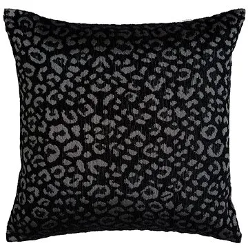 Scanquilt dekorační povlak na polštář Leopard černá (27917)