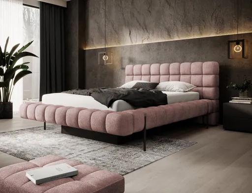 Postel Magentta s kovovým rámem 180x200