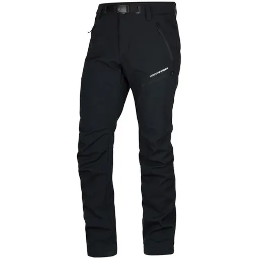 Northfinder BLAZEJ Pánské softshellové kalhoty, černá, velikost