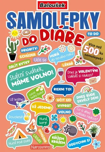 Samolepkový sešit Samolepky do diáře