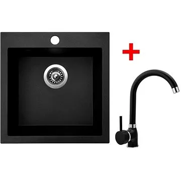 SINKS Viva 455 Granblack+POLO GR (VIV30POGR30)