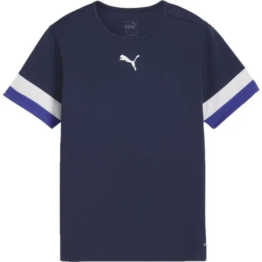 Puma INDIVIDUALRISE JERSEY TEE Chlapecké fotbalové triko, tmavě modrá, velikost