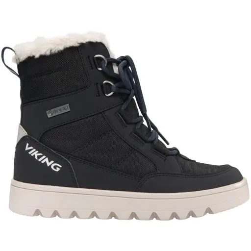 VIKING BY NORWAY FLEEK WARM GTX ZIP Juniorská zimní obuv, černá, velikost