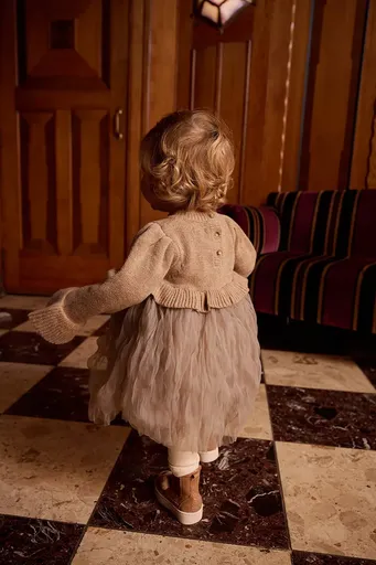 Kojenecké šaty s přídavkem vlny Donsje Paulien Dress