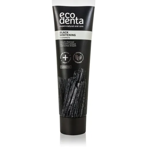 Ecodenta Expert Black Orange Whitening černá bělicí zubní pasta bez fluoridu příchuť Orange 100 ml