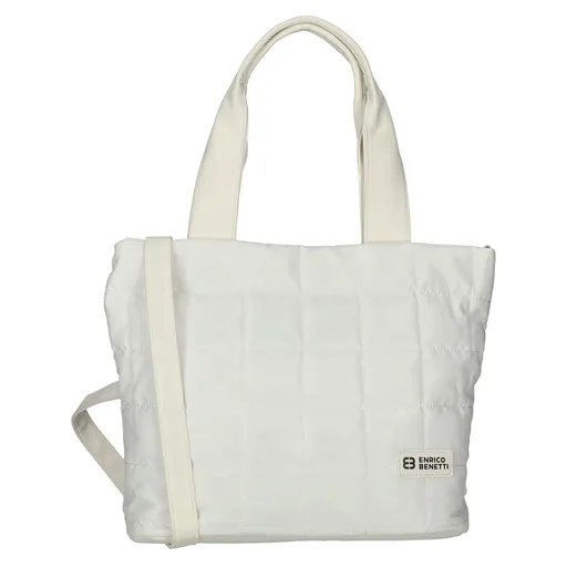 Elegantní prošívaná dámská kabelka Enrico Benetti Damiana - bílá