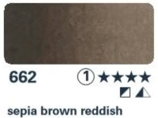 Akvarelová barva Horadam 1/2 – 662 sepia brown reddish