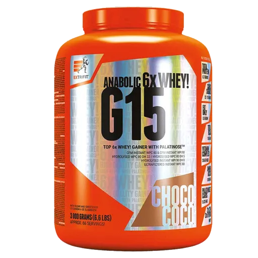 Extrifit G15 Anabolic Gainer 3kg - čokoláda
