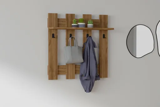 Nástěnný háček Carina - Walnut