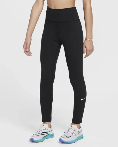 Nike One Big Kids (Girls) Dri-FIT High-Waisted Leggings XS