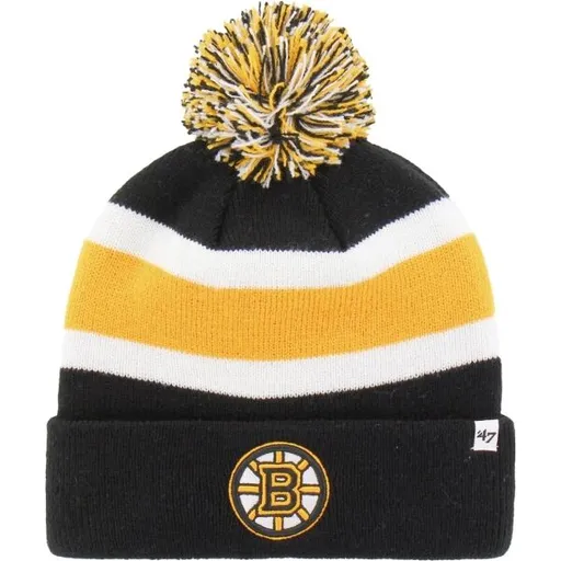 47 NHL Boston Bruins Breakaway CUFF KNIT Zimní čepice, černá, velikost UNI