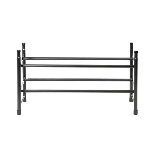 Dvoupatrový botník Compactor Stilito černý