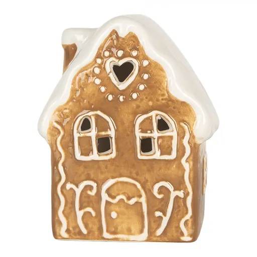 Perníková LED chaloupka Gingerbread Cott - 8*6*11 cm Clayre & Eef