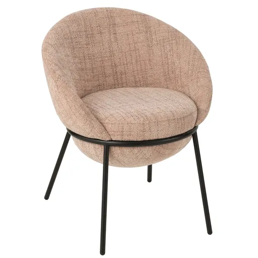 Světle růžová jídelní židle Renon - 61*59*76 cm J-Line by Jolipa