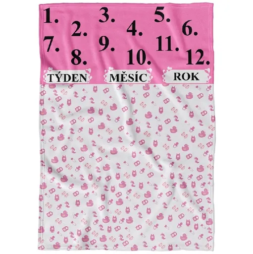 Deka milníková-Pro holčičky