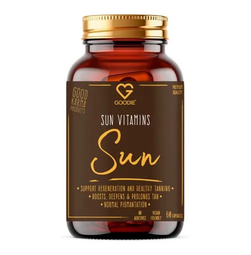 Goodie Sun Vitamins - Vitamíny na opalování - ochrana, pigmentace, regenerace 60 kapslí
