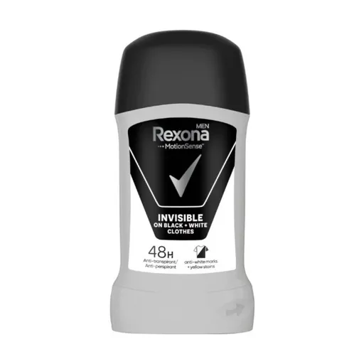 Rexona Tuhý deodorant Men Motionsense Invisible Black+White 50 ml