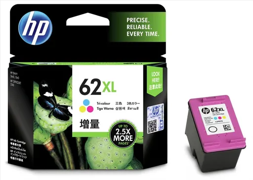 HP 62 XL C2P07AE barevná (color) originální cartridge