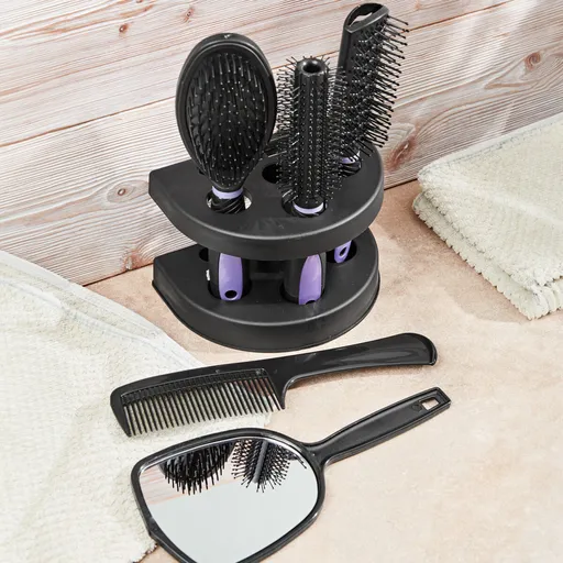 5dílná sada pro péči o vlasy ve stojanu