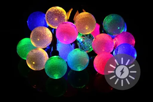 Garthen 36746 Solární světelný řetěz 20 LED barevné - blikající funkce