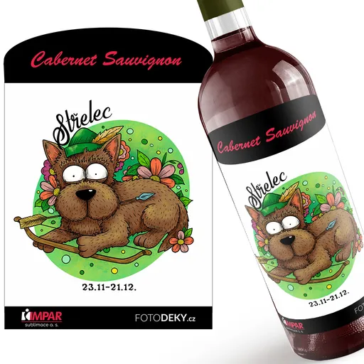 Víno Psí znamení – střelec (Druh Vína: Červené víno)