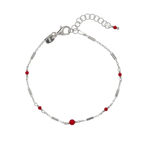Alisia Stříbrný náramek s červeným korálem AL3246-Argento-Corallo