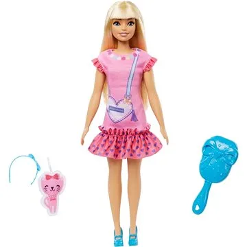 Barbie Moje První Barbie Panenka - Blondýnka S Kotětem  (194735114542)