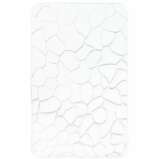 VOPI Koupelnová předložka s paměťovou pěnou Kameny bílá, 50 x 80 cm