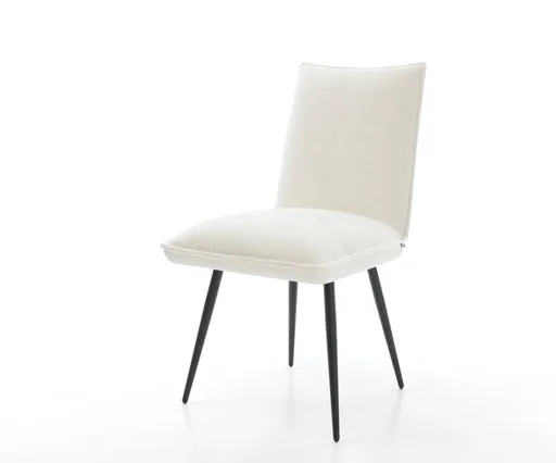 Jídelní židle Lelio-Flex bouclé měkký béžová 4-nohá zúžená