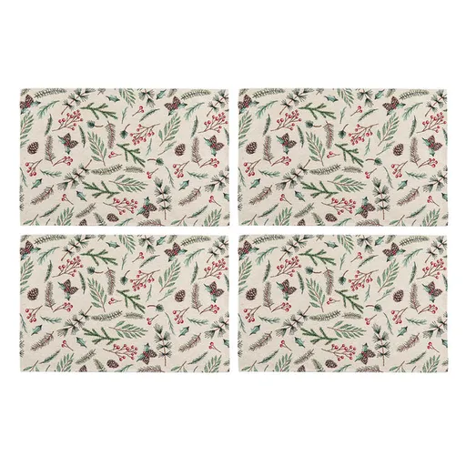 Gobelínové prostírání ŠIŠKY A VĚTVIČKY sada 4 ks
